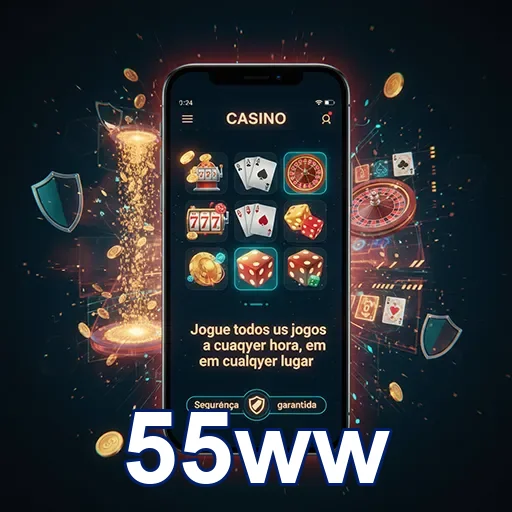 Tela de login instantâneo no app 55ww