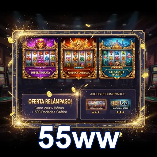 Usuário apostando em evento esportivo pelo app 55ww